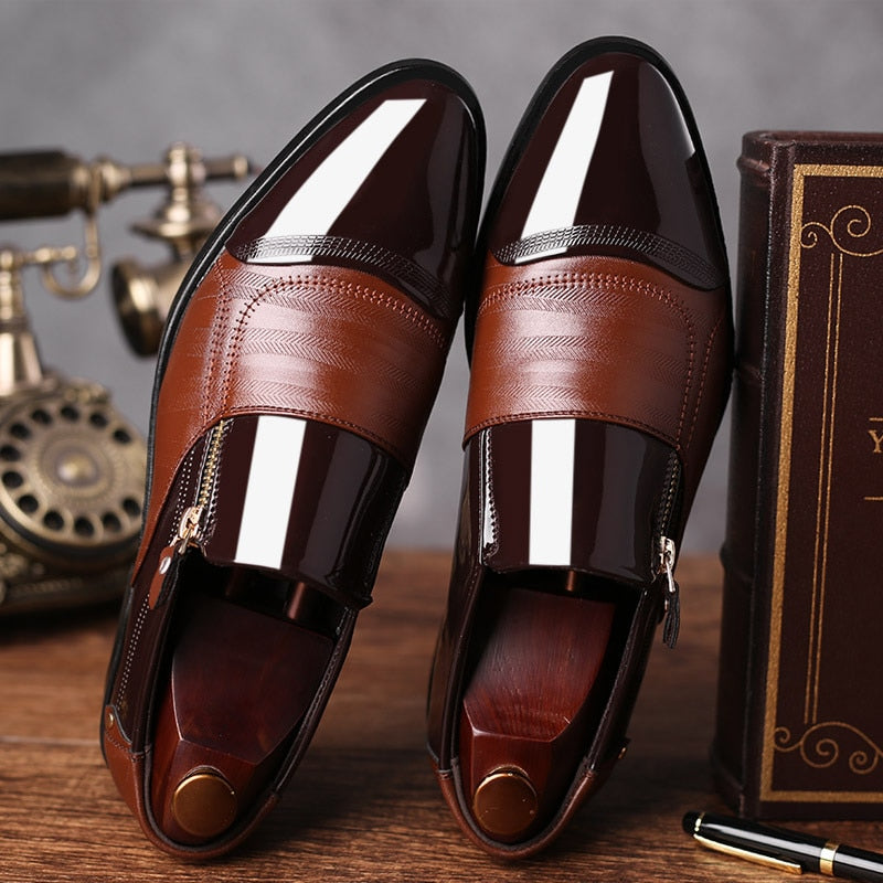 Clássico de negócios sapatos de vestido masculino moda elegante formal sapatos de casamento masculino