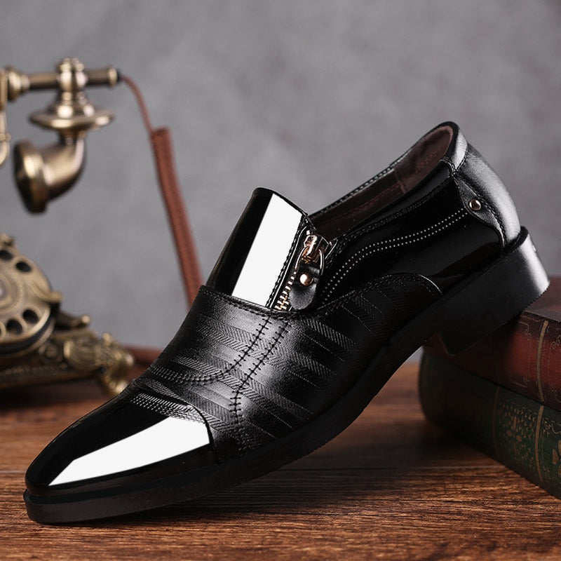 Clássico de negócios sapatos de vestido masculino moda elegante formal sapatos de casamento masculino