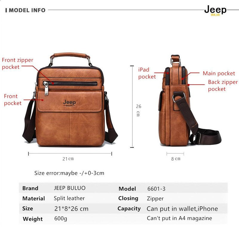 Bolsa de Couro JEEP de Alta qualidade